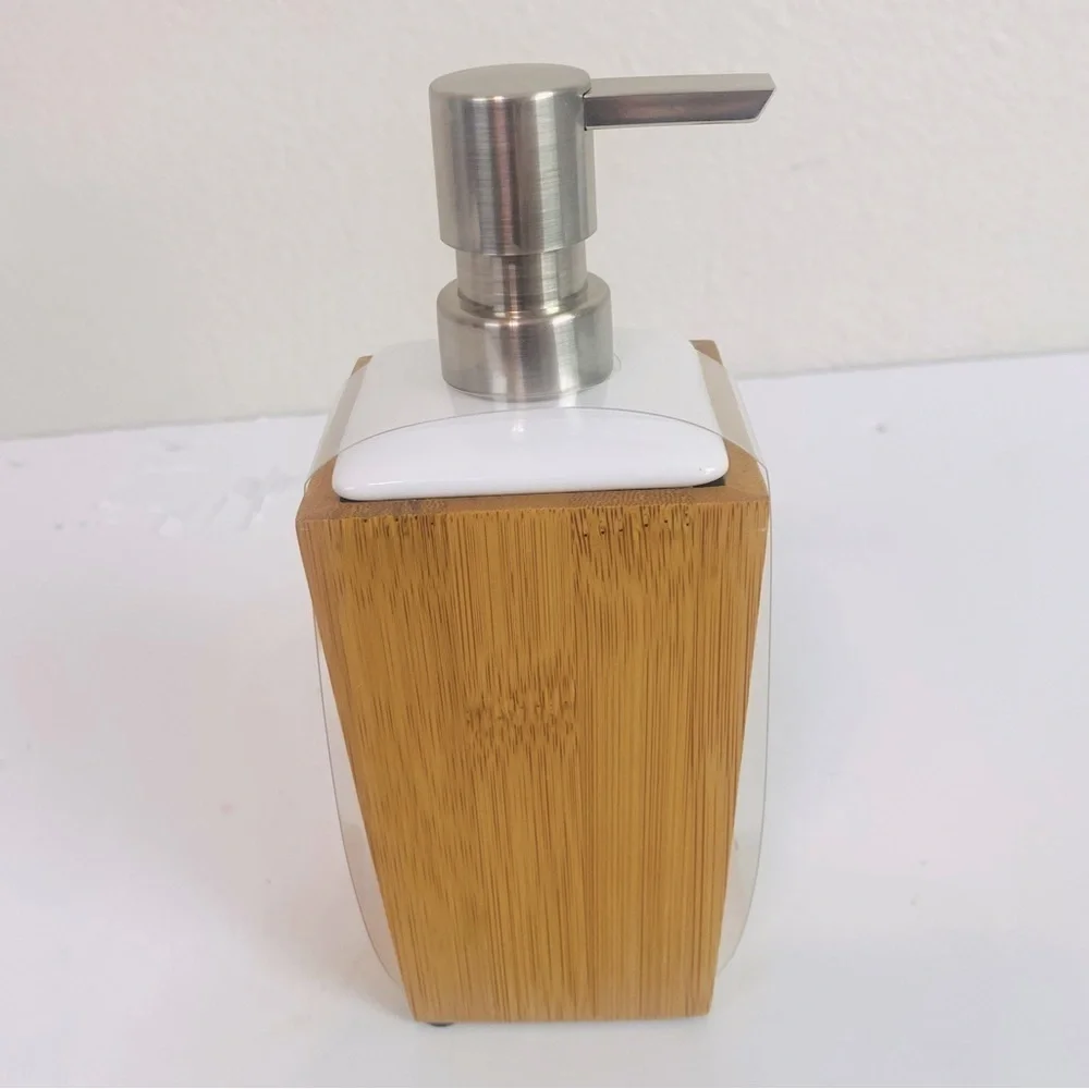 Threshold Bamboo/Ceramic Soap Pump